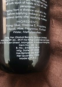 Swiss Beauty Makeup Fixer 70 Ml