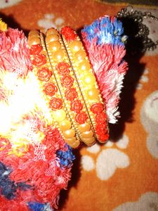 Beaded Bangle Set