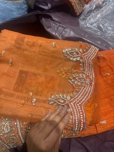 Orange Lehenga Choli Set