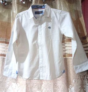 boys white cotton shirt