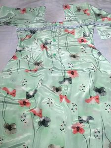 Beautiful crepe Silk Print Kurta