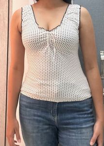 Cute Heart Print Tank Top