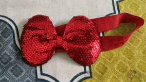 Sparkly Red Sequin Hair Bows