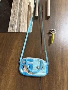 Cute Blue Dog Purse
