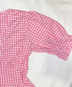 Pink Gingham Dress