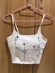 Unique Star Print Crop Top Bralette
