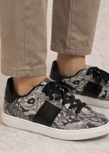 Snake Pattern Sneakers