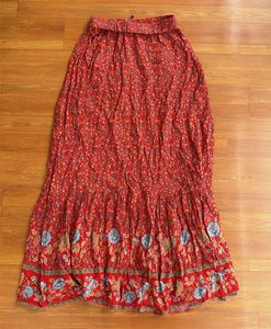 Boho Floral Maxi Skirt