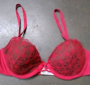 Red Lace Bra