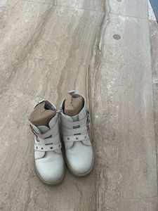 Cute White Ankle Boots with Buckles