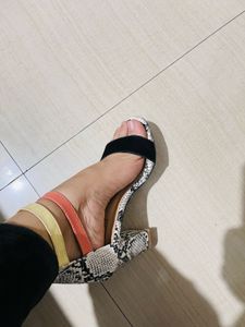 Chimbra Snakeskin Heels