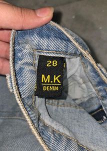 Distressed Wide Leg Jeans