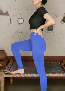Blue Stretchable Leggings