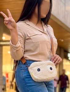 Cute Sherpa Crossbody Bag