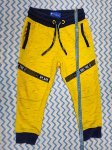 KB Team Spirit Yellow Joggers For 2-3 Years Kids