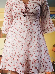 Pink Mini Flared Dress