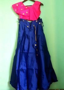 Crop Top Lehenga For 12-14years Girl