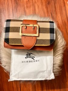 Burberry Dupe Check Clutch Bag
