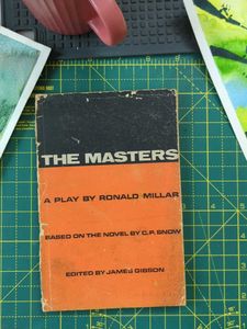 The Masters - A Play by Ronald Millar (Vintage)