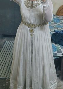 Elegant Ethnic White Gown
