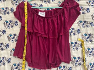 Ruffled Off-Shoulder Top