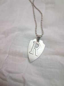 Silver Initial 'R' Necklace