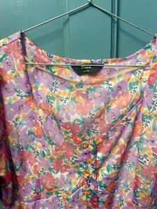 Max Floral printed multicolour A line Midi dress