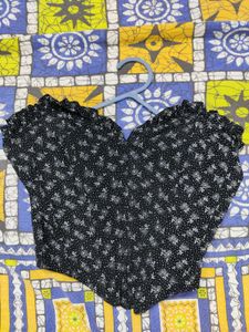 Chic Black Corset Top