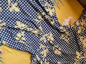 Chic Black &amp; Yellow Gingham Dress