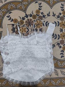 Floral Lace Button-Up Bra