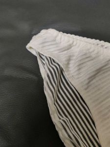 White Striped Bikini Briefs