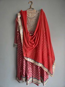 Elegant Anarkali Unstitched Fabric Kurta Set