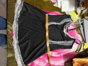 Lace Trimmed Maid Costume Dress