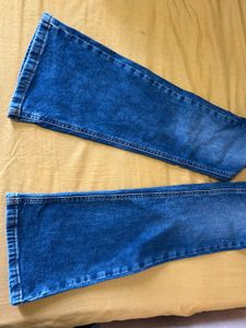 Blue Wash Bootcut Jeans