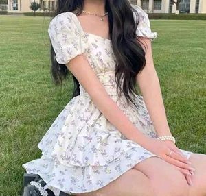 floral mini dress🦢🍄