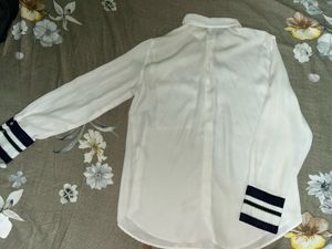 Zara White Button-Down Shirt