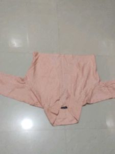 Peach Cropped Shrug
