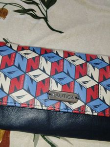 Nautica Geometric Print Wallet