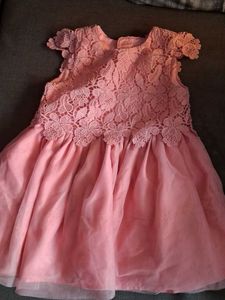 Chic Pink Lace Dress