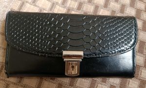 price drop Black Snakeskin Wallet