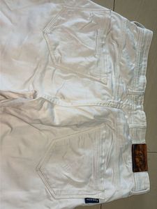 White denim jeans