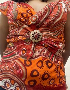 Bohemian Print Embellished Top