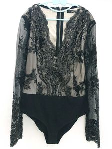 ⌛Selling now!!🌋Hot Sequined Bodysuit