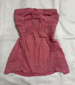 Cute Pink Button-Up Tank Top