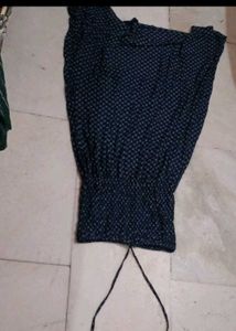 blue neck dress