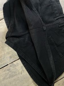 Black Denim Mini Skirt XS
