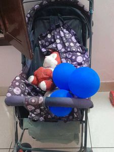 Vintage Baby Cradle and staller