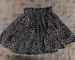 Leopard Print Mini Skirt