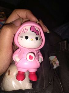 Cute Pink Hello Kitty Keychain (face change)