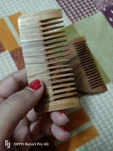 Combo Of 2 Wooden Comb